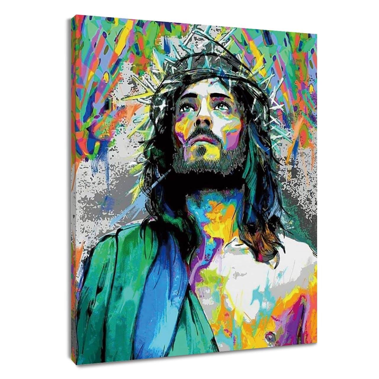 Tranh Sơn Dầu Nghệ Thuật Treo Tường Jesus Christ Tranh Vẽ Nghệ Thuật Trừu Tượng Jesus Cứu Chúa Cứu Thế Tranh Vải Bố Tranh Treo Tường Phòng Khách Phòng Ngủ Công Giáo Trang Trí Nhà Cửa Quà Tặng 1 Chiếc Không Có Khung Hoặc Khung Gỗ Bên Trong