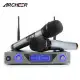 ARCHEER Home Karaoke LCD UHF Dual CH Wireless Handheld Microphone System / 2 Mic. 