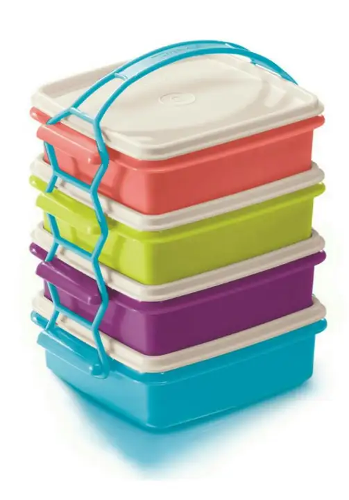 Tupperware Small Goody Box with Cariolier (4) 790ml