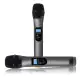 ARCHEER Home Karaoke LCD UHF Dual CH Wireless Handheld Microphone System / 2 Mic. 