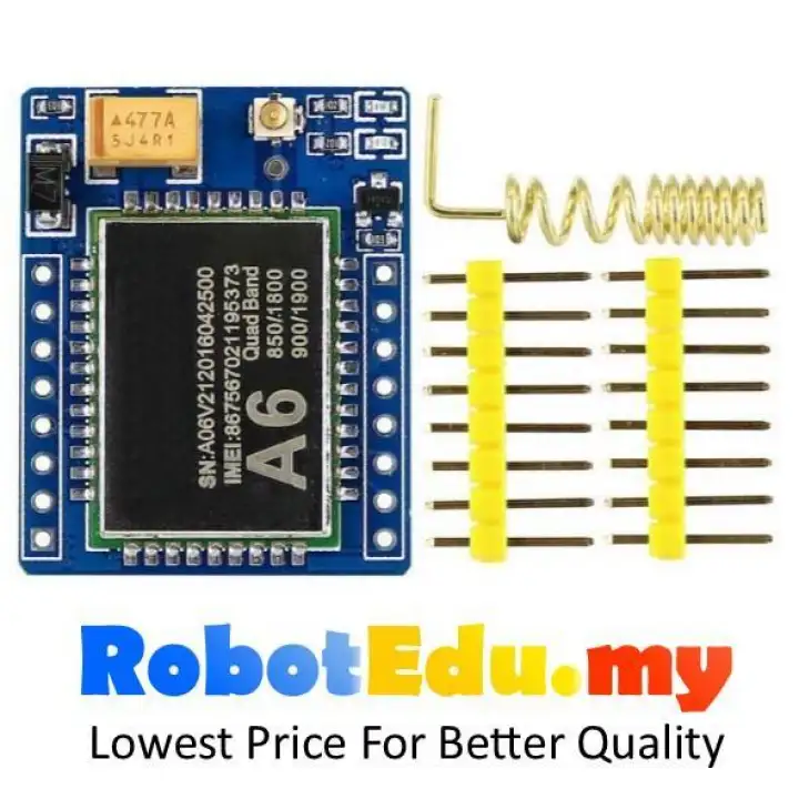 A6 Mini Serial GPRS GSM Module ; Arduino Wireless Control SMS Call