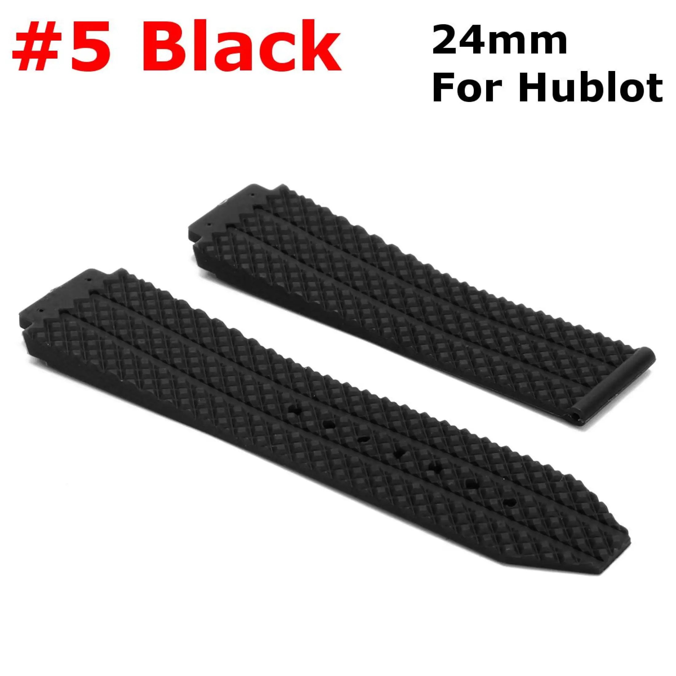 25mm Replacement Black Blue Silicone Rubber Watch Band Strap For Hublot Big Bang Black Lazada Singapore