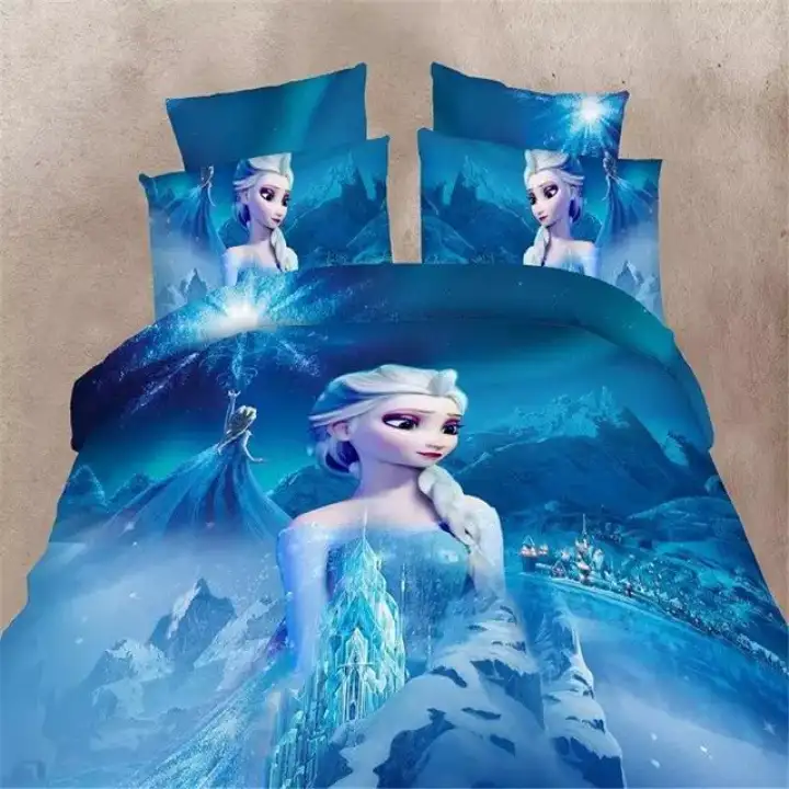 Disney Cartoon Frozen Elsa Bedding Sets, Disney Frozen Twin Bed Sheets
