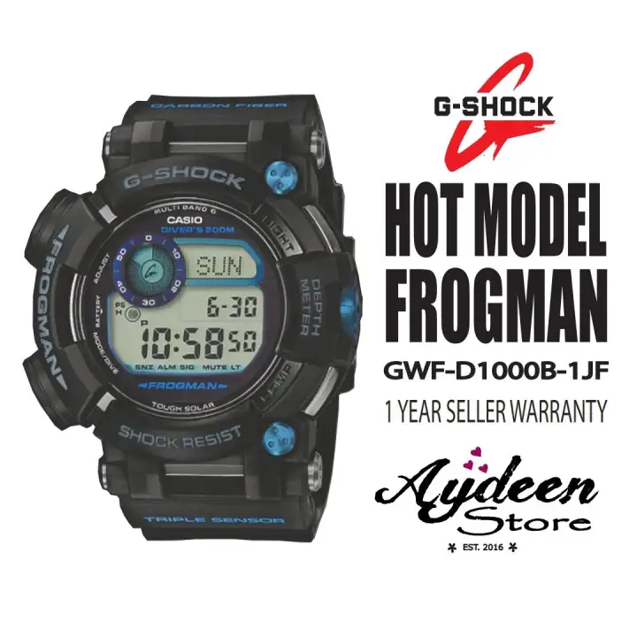 Original G Shock Frogman Gwf D1000b 1 Ready Stock Lazada