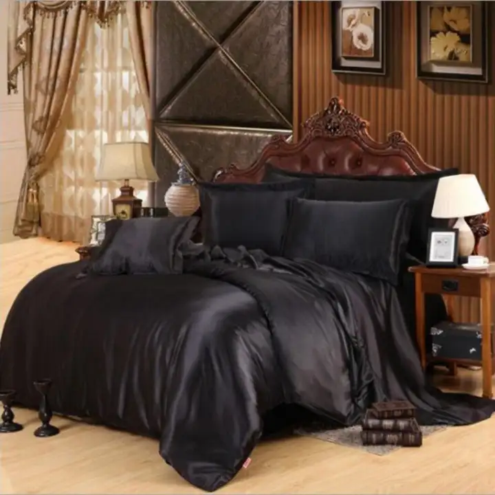 Bolehdeals Smooth Satin Silky Bed, What Size Is A King Duvet In Feet