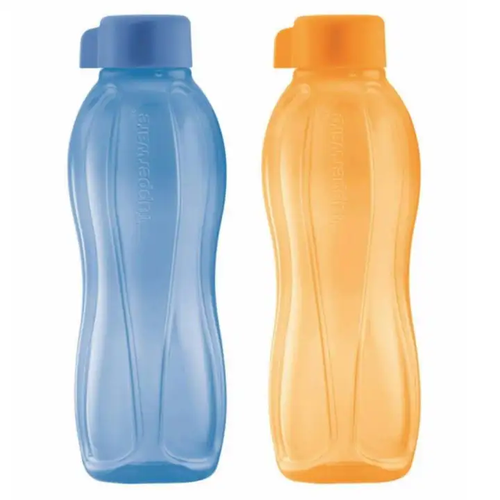 Tupperware Eco Bottle 750ml (2) Hyacinth Blue & Papaya/ botol air