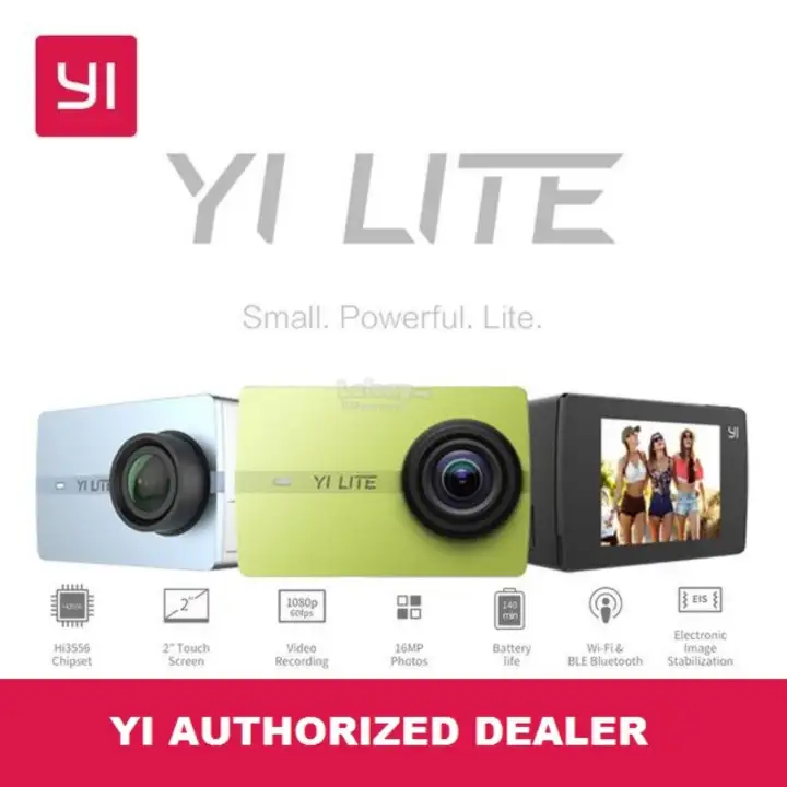 International set Xiaoyi Yi LITE Action Camera + Waterproof case kit