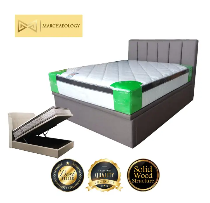 Marco Premium Queen Size Storage Bed, Queen Size Bed Frame With Storage Underneath