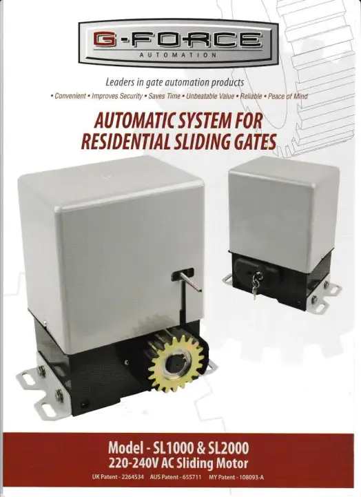 GFORCE Heavy Duty Auto gate Sliding AC Motor Brand -1000K