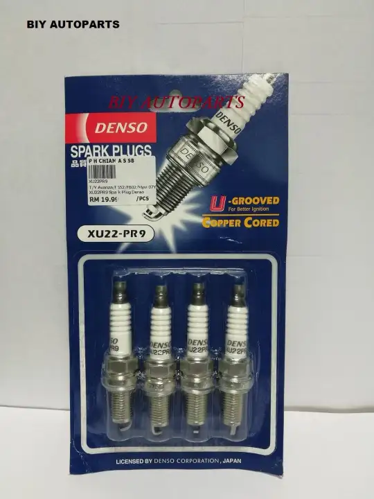 Denso Spark Plug Xu22pr9 X 4pcs For Perodua Alza Myvi Lagibest Toyota Avanza Rush Lazada