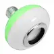 RGB Smart Bluetooth Music Light Bulb Music Ceiling Lamp Bluetooth/Remote Control (Green Shell) - Green shell. 