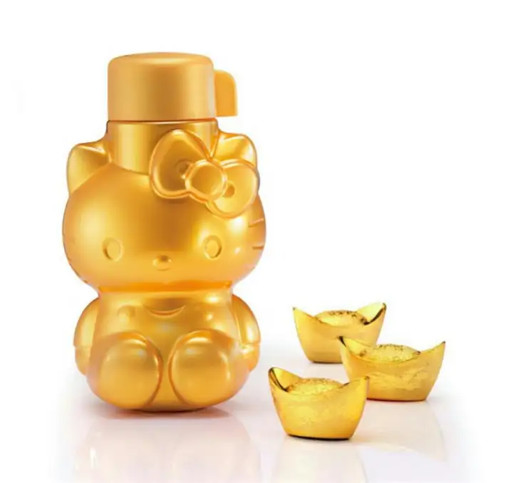 Tupperware Gold Prosperity Hello Kitty Bottle (1) 425ml