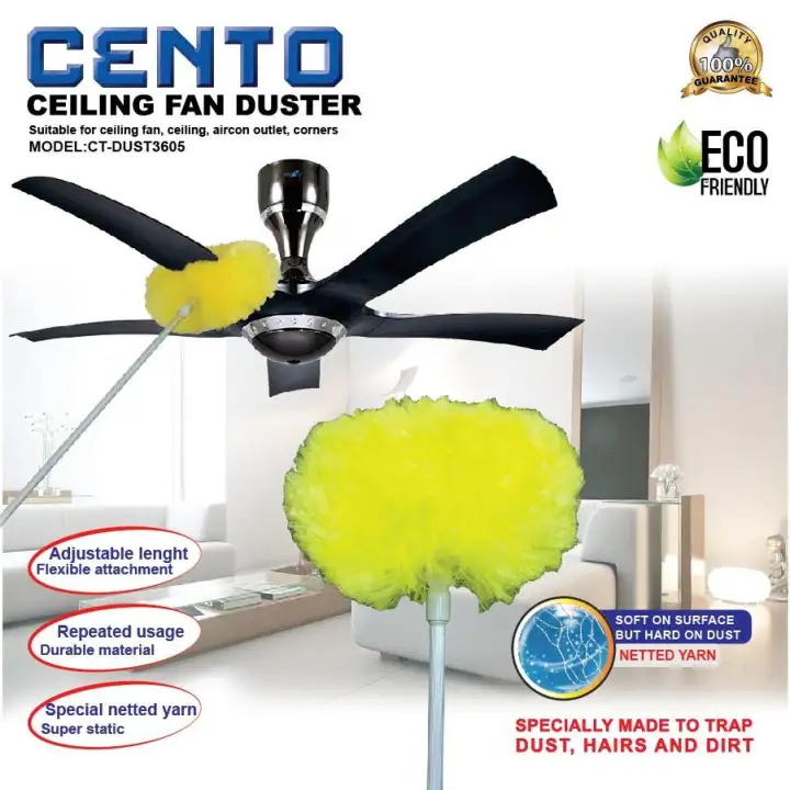 Ready Stock Cento Ceiling Fan Duster 3 Section Pipe Super Cilia Cleaning Tools Lazada Cento Ceiling Fan Duster 3 Section Pipe, Ceiling Fan Cleaner Tool