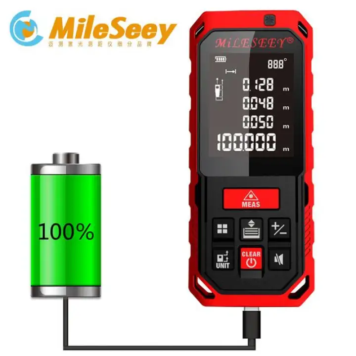 S7/S2 70M Rechargeable Laser Rangefinder New Laser Distance Meter Laser Measure Angle Tools Diastimeter Red - 70M