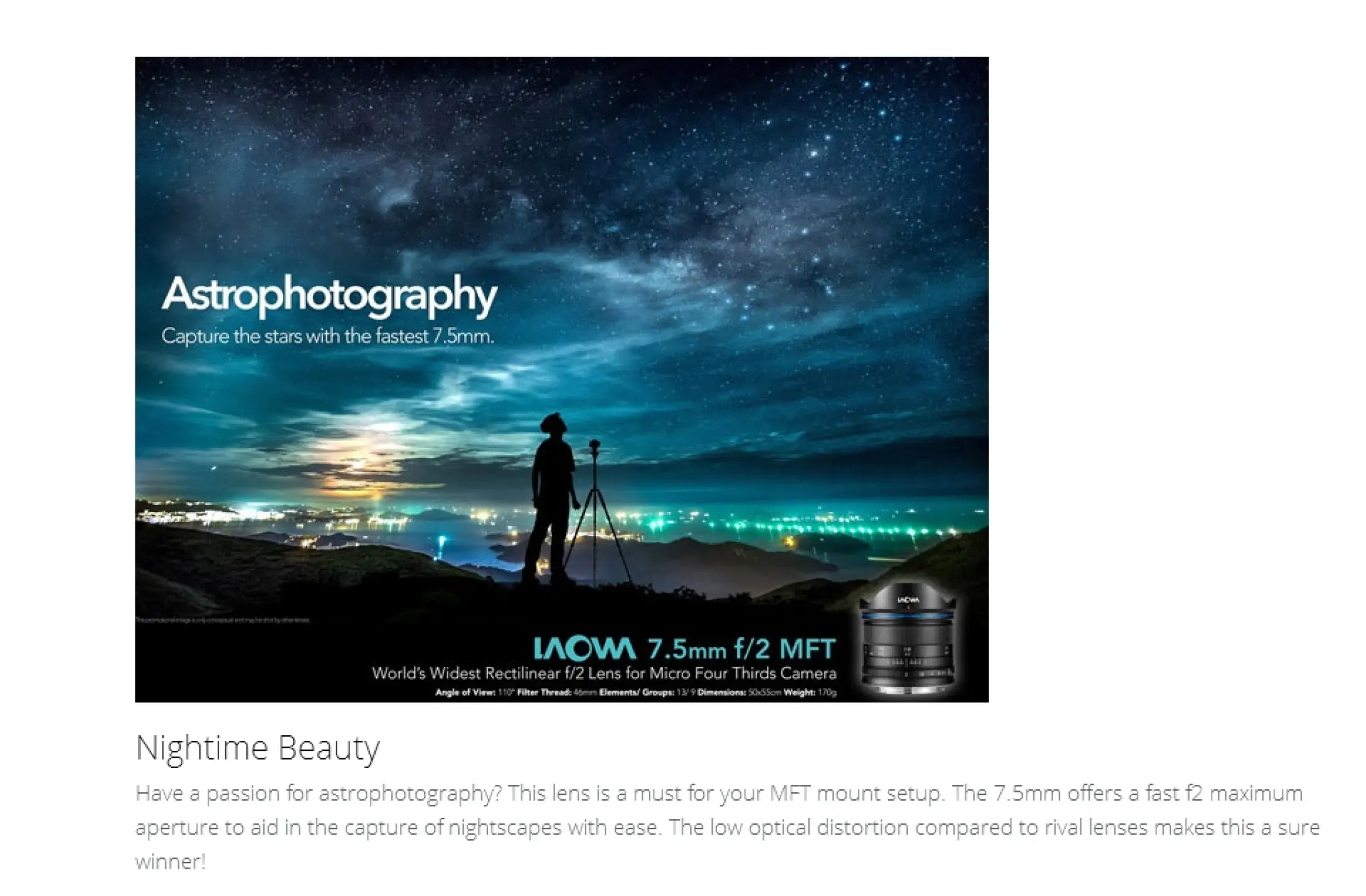 mft astrophotography lens
