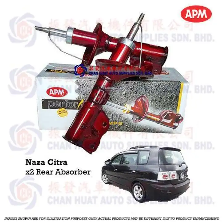 Naza Citra Apm Performax Rear Absorber Belakang 2pcs Heavy Duty Shock Absorbers Lazada