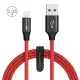 BlitzWolf AmpCore Trendy Turbo BW-MF9 2.4A Braided Lightning Charging Data Cable 3.33ft with MFi for  8 Plus X -. 