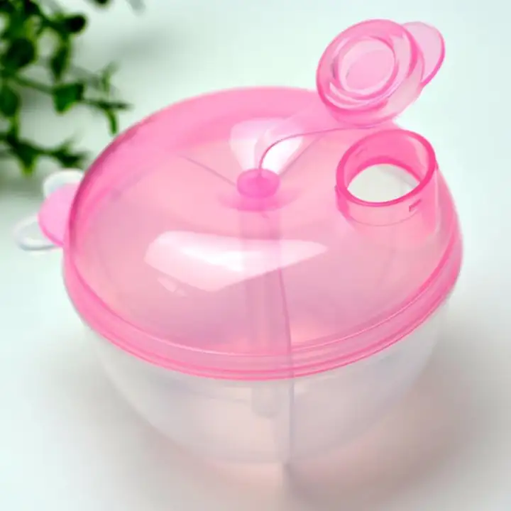Baby Milk Powder Container With 3 Compartment Milk Powder Storage Compact Size Container Tempat Simpan Susu Tepung Bayi Bekas Susu Dengan 3 Petak Saiz Kecil Dan Padat Pink Lazada