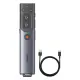 Baseus Ai Wireless Presenter Remote Control PPT Pen Rechargable Real-Time Voice Translation Dual Modes Smart Voice Recording For Notebook Laptop With USB-A And Type-C Ports. 