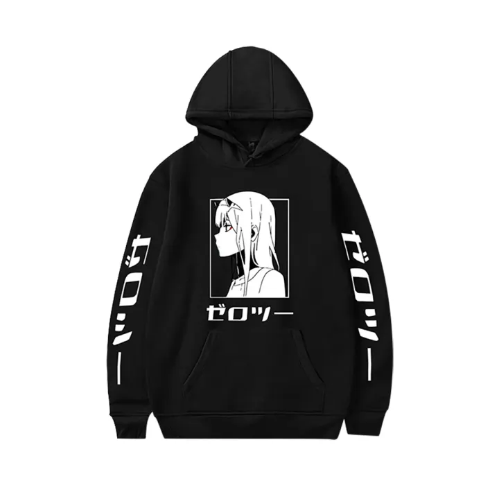 Miss Lan Japanese Man Sweatshirt Zero Two Darling In The Franxx Printed Fleece Hoodie Lazada Singapore