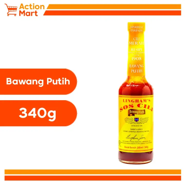Ready Stock Lingham S Chilli Sauces Sos Cili Bawang Putih 340g Lazada