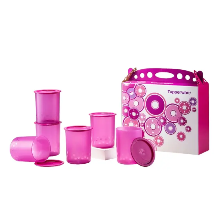 Tupperware Camellia One Touch Gift Set (6pc) 1.25L