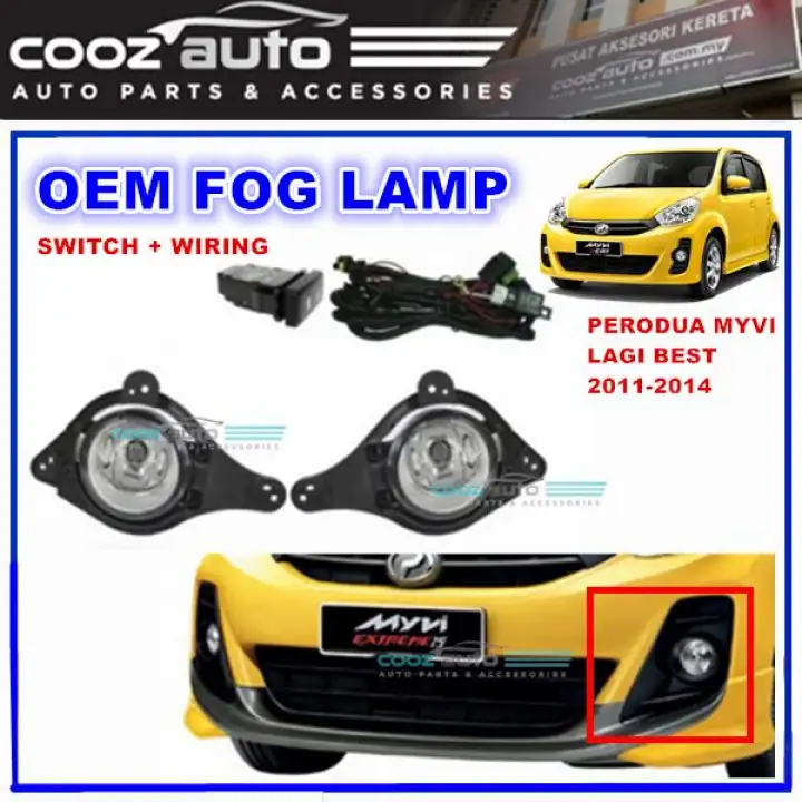 Perodua Myvi Lagi Best 2011 2014 Fog Lamp Fog Light Foglamp Switch Wiring Lazada