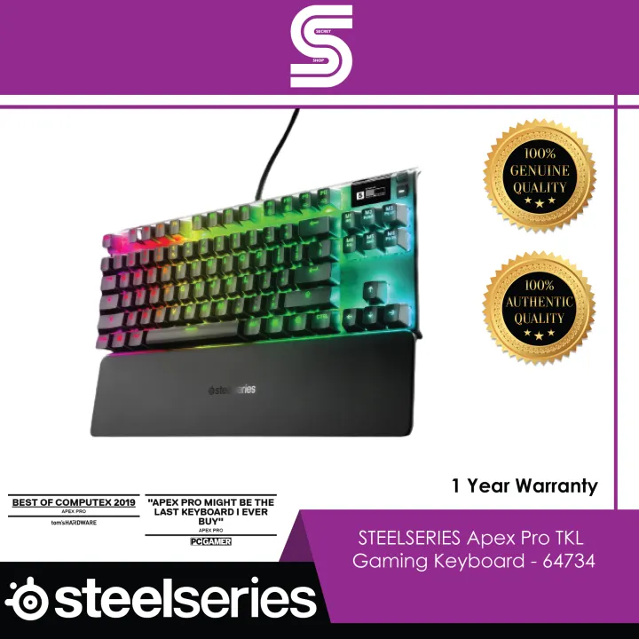 Steelseries Apex Pro Tkl Tenkeyless Keyboard Gaming Keyboard With Oled Smart Display Lazada