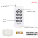 WenQia DC 12V 10A 8CH Relay Receiver Module RF 433MHz Wireless Remote Control Switch Transmitter. 