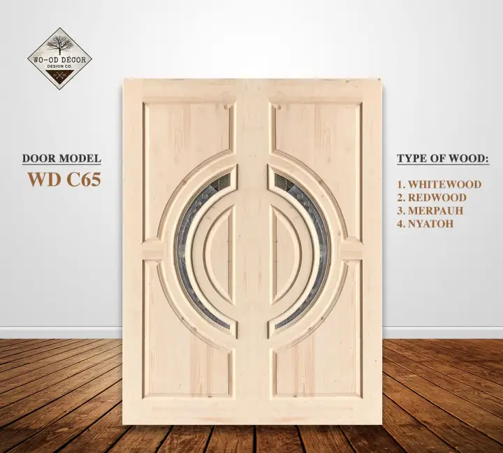 Wd A65l Preorder Solid Glass Wood Door Pintu Cermin Kayu Whitewood Redwood Merpauh Nyatoh Eta 31 12 2021 Lazada