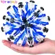 Large Colorful Expanding Ball Toy with lights Baby Throwing Ball Stretching Shrinking Beach Kick Ball Sphere Toy Sensory Toys Children Squishy Anti Stress fidget toy outdoor toys for kids. 