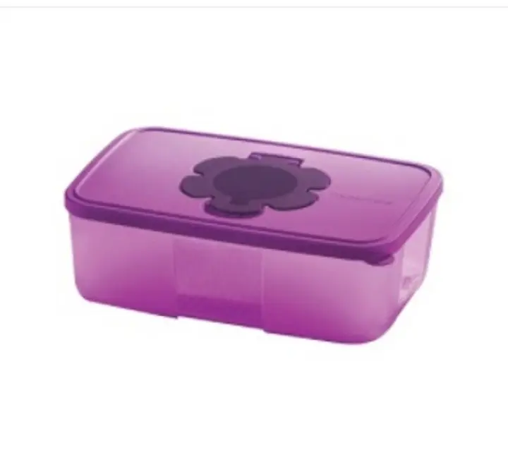 Tupperware - Purple Royale Tissue Box 1.7L