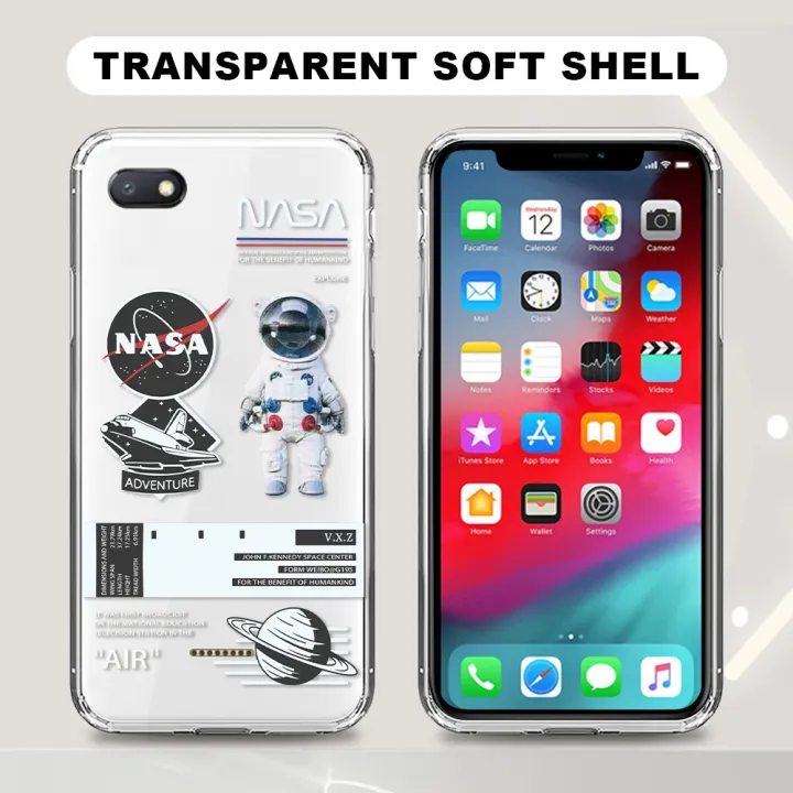For Hp Xiaomi Redmi 6a Phone Case Popular Fashion Nasa America Space Tpu Transparent Case National Astronaut Ultra Boys Girls Thin Slim Rubber Edge Casing Lazada Ph