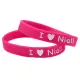 10pcs I Love Louis Zayn Niall Harry Liam Women Men Silicone Wristband One Direction Silicone Bracelet Letters Printed Band. 