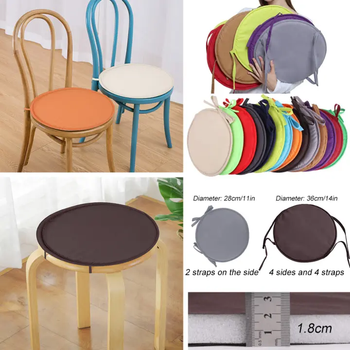 Round Foam Seat Pad Dining Chair, Round Dining Chair Seat Pads