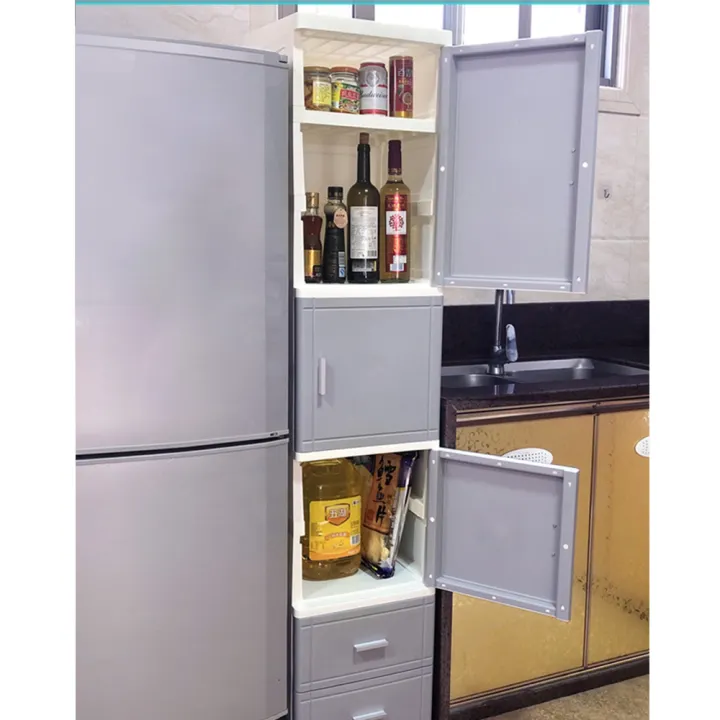 Narrow Slim Storage Cabinet With Doors And Drawers Kitchen Beside Fridge Small Plastic Organizer Narrow Slim Storage Cabinet With Doors, Slim Storage Cabinet
