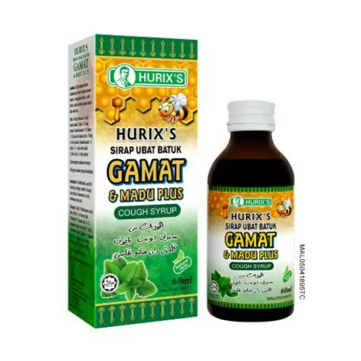 Hurix S Gamat Madu Plus Cough Syrup 60ml 100ml Lazada