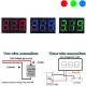 0.36 inch Mini Digital Voltmeter Voltage Tester Meter LED Display Module DC4.5V-30V DC0-100V 2-Wire/3-Wire Voltmeter Voltage Tester Panel Meter Gauge for Motorcycle Car Red Blue Green. 