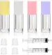 4Pcs Empty Lip Gloss Tubes 6ml Refillable Lip Balm Bottles with Wand Clear Lip Gloss Containers Makeup Containers Bottles for DIY Makeup Lipgloss Making Kit. 