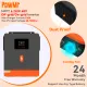 PowMr Mppt 6.2kw On-grid/Off-grid Hybrid Inverter Max PV Input 500vdc Built-in 120A Solar Charger Controller Support Lithium Battery 48V Pure Sine Wave Solar Inverter. 