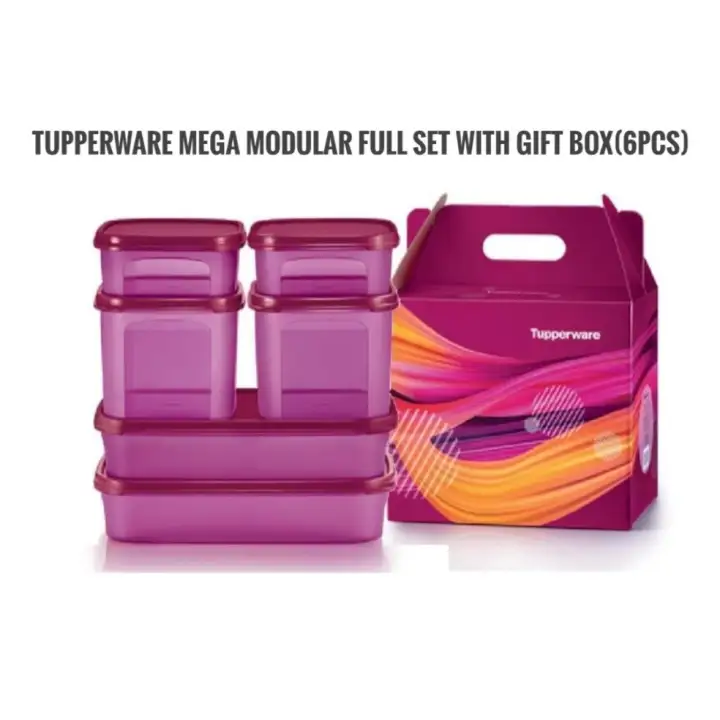 Tupperware Mega Modular Full Set with Gift Box (6pcs)