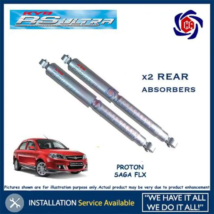 Proton Saga Flx Rear Shock Absorber Kyb Rs Ultra Heavy Duty Kayaba Belakang Pair 2pcs Lazada