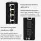 JT-COM Industrial 8-Port Gigabit Managed PoE Switch 4/8 Port 10/100/1000Mbps + 2 Port Gigabit SFP Slots DIN-Rail IP40 Standard IEEE802.3af/at. 