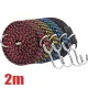 Universal Motorcycle Bike Luggage Rope with Hooks 2m Elastic Straps Luggage Fixed Band Strong Elasticity Tensioning Strap. 