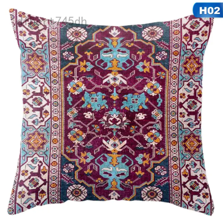 Persian Turkish Carpet Pattern Pillowcase Cushion Case Home Decorative Lumbar Pillow Cover Sofa Car Decor Lazada Singapore Persian Turkish Carpet Pattern, Decorative Lumbar Pillows For Sofa