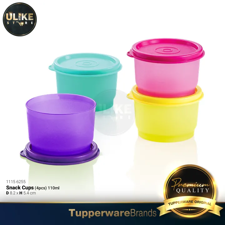 Tupperware Tup Tiffin Set (Set 4pcs) 550ml / Lunch Box / Snack Cups / 特百惠 饭盒