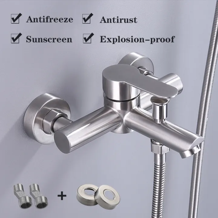 304 Stainless Steel Bathroom Hot And, Bathtub Hot Water Valve