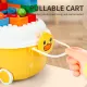 (Malay spot) Certificate CPC, CE Children's large particle building blocks educational DIY building blocks (animal park) storage car to enhance hands-on observation color cognition intelligence development toys. 