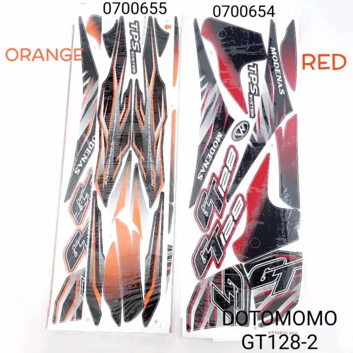 Gt128 Modenas Sticker Body Cover Set Dotomomo Lazada