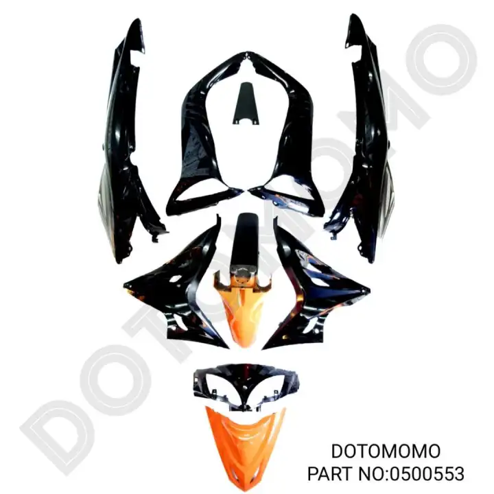 Gt 128 Gt128 Modenas Body Cover Set Spidermanmotor Lazada